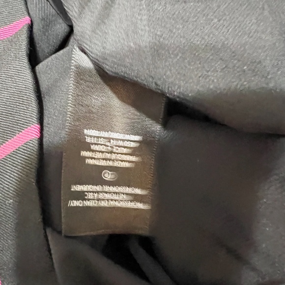 Alice And Olivia Elana Black Pink Checked Plaid Print Pattern Mini Skirt 2 - Picture 3 of 4